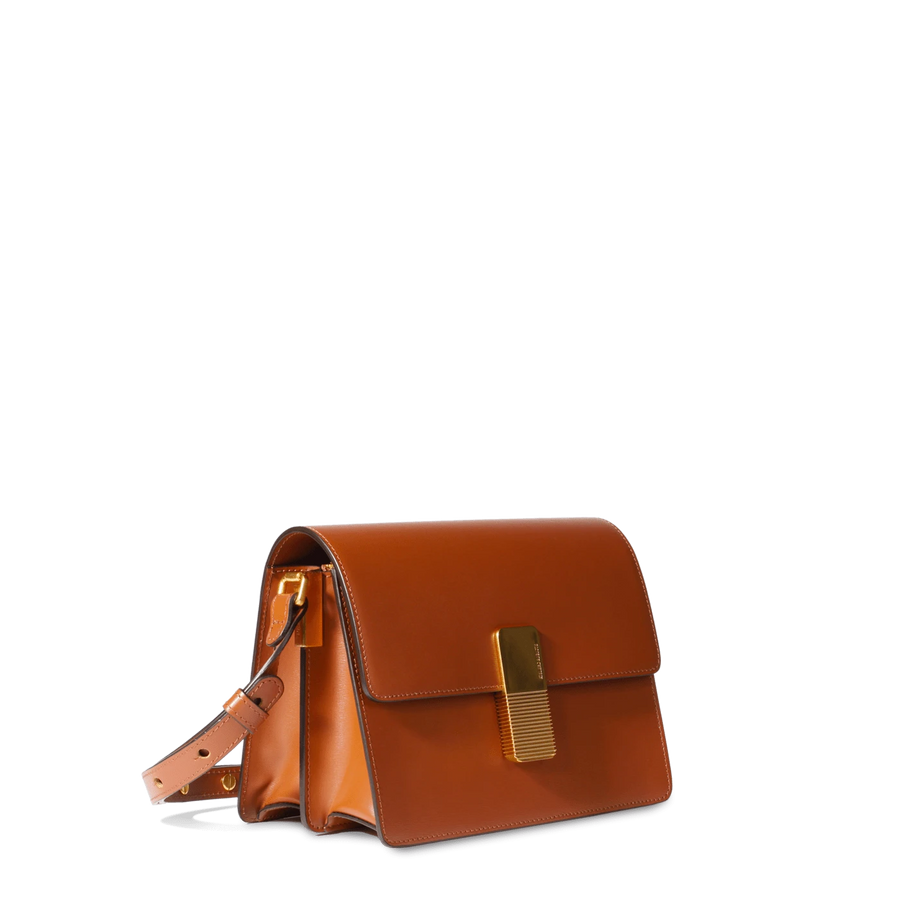 Gabriel Crossbody Bag - Tan Box Leather – Ateliers Auguste