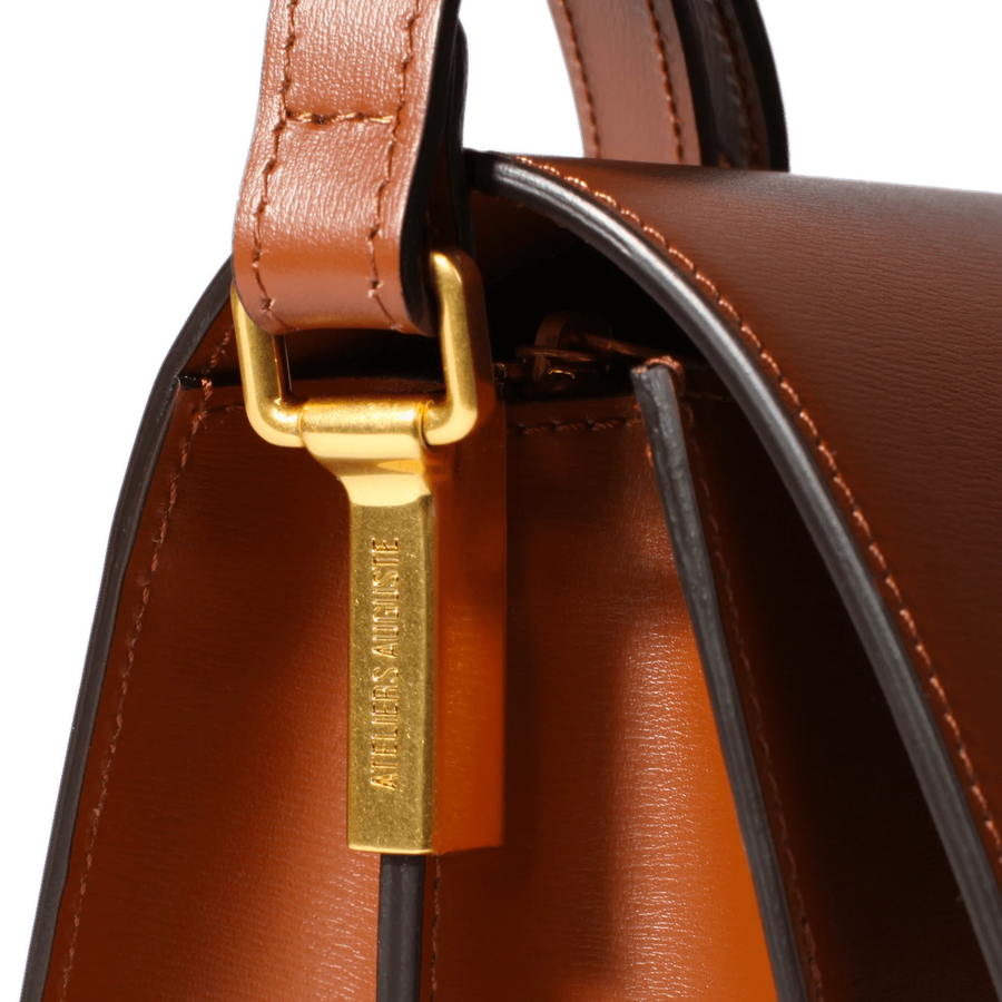 Gabriel Crossbody Bag - Tan Box Leather – Ateliers Auguste
