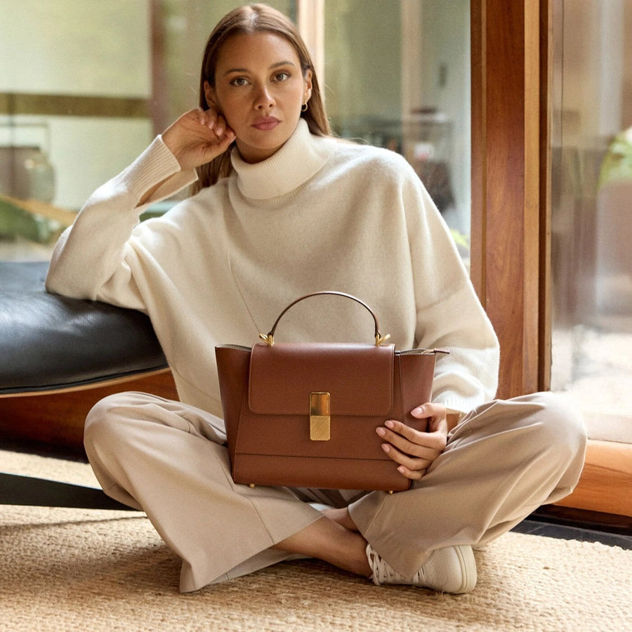 Marly Gold Edition - Tan Box Leather – Ateliers Auguste