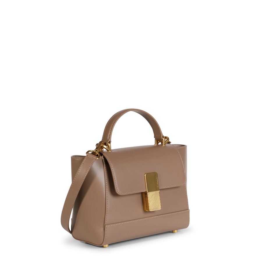 Mini Marly Gold Edition - Cuir Box Taupe - Ateliers Auguste